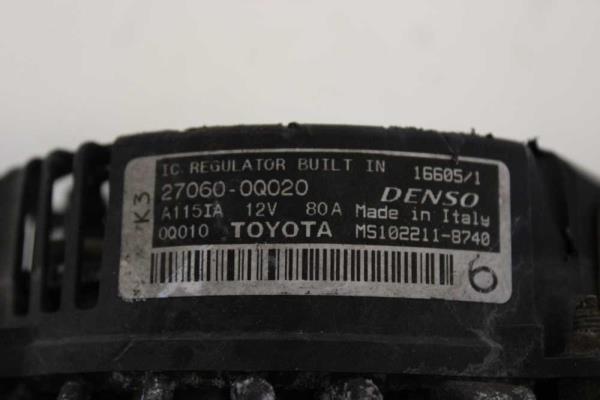 ALTERNATEUR CITROEN/PEUGEOT/TOYOTA AYGO - Vue 4